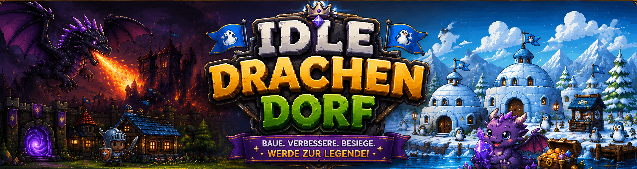 Idle Drachen Dorf – Baue. Verbessere. Besiege. Werde zur Legende!